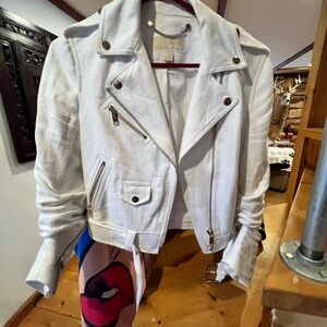 White linen Michael Kors Women's Jacket
